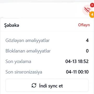 Network status preview