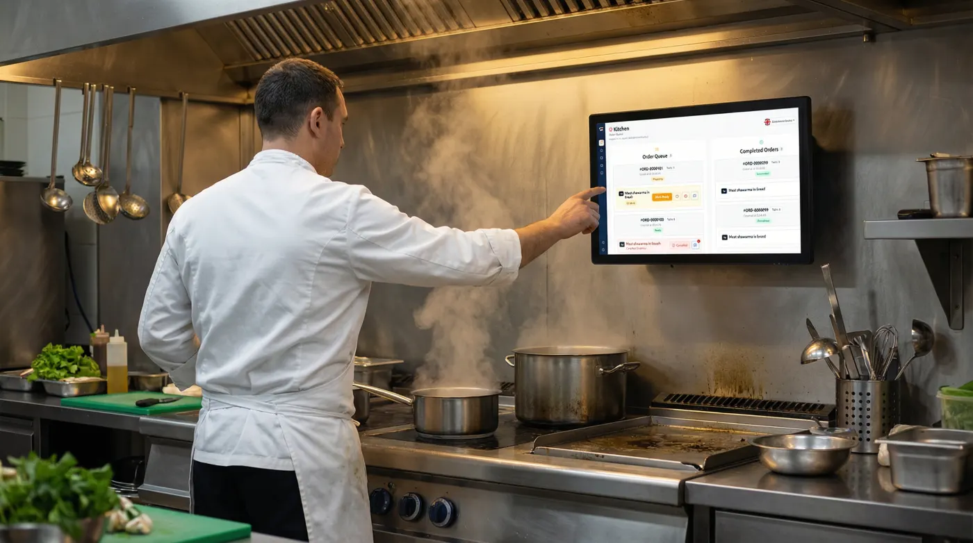 Kitchen display system interface