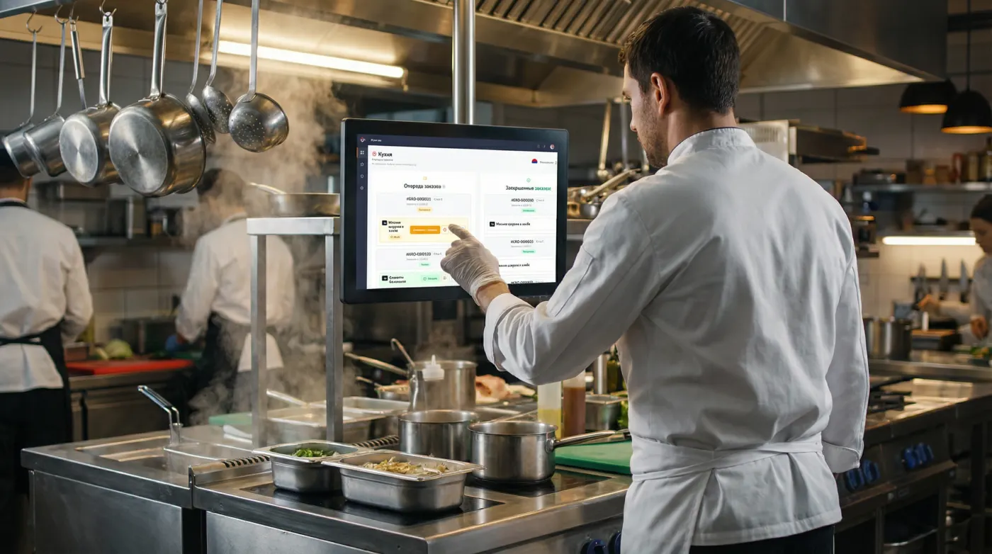 Kitchen display system interface